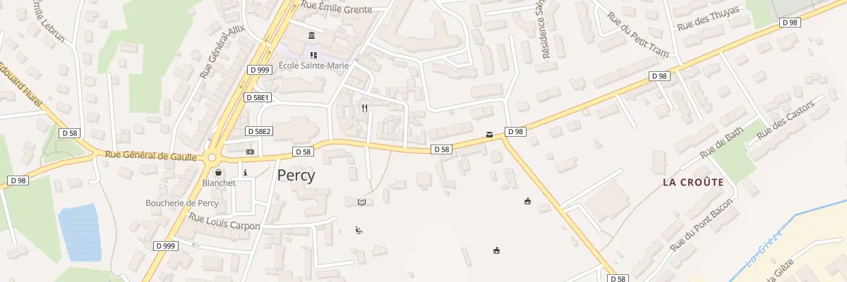 Plan du 19 Rue Gustave Blouet - Percy à Percy-en-Normandie