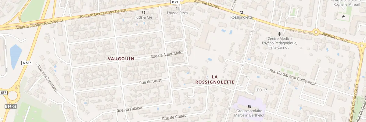 Plan du 10 Rue Saint Lo à La Rochelle
