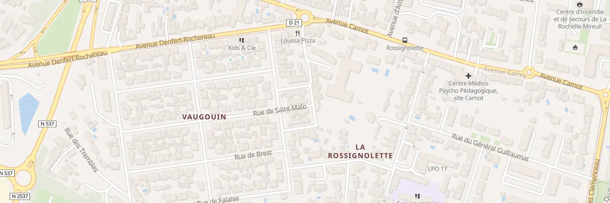 Plan du 2 Rue Saint-Malo à La Rochelle