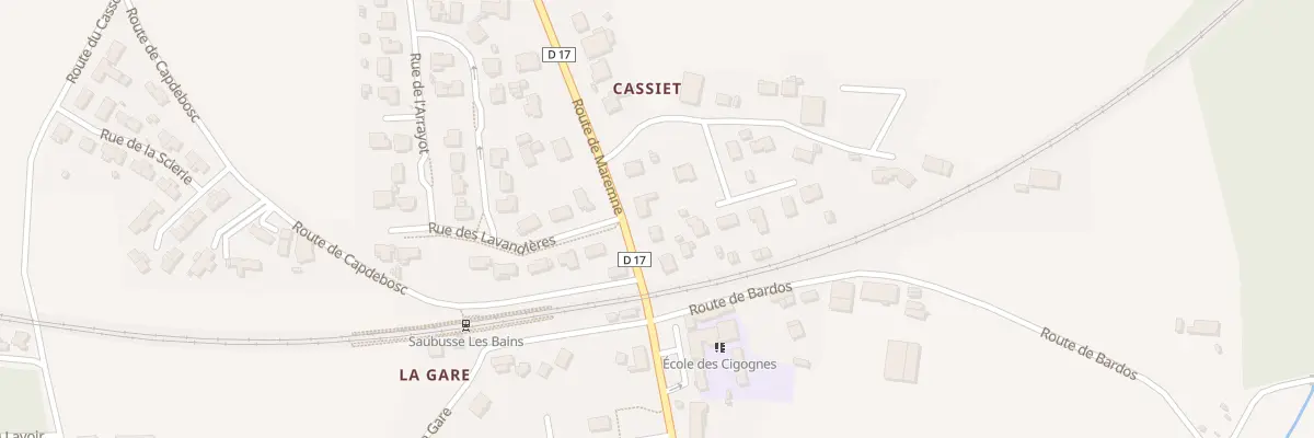 Plan du 470 Rte de Maremne à Saubusse