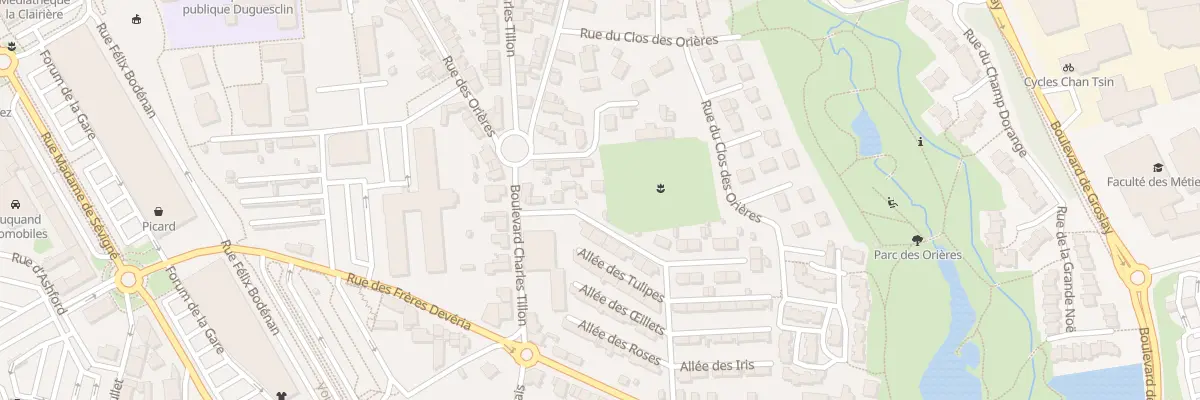 Plan du 9 Rue Jean Allain à Fougères