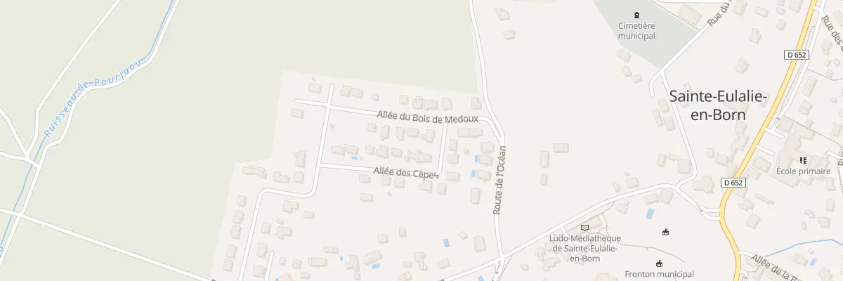 Plan du 95 All du Bois de Medoux à Sainte-Eulalie-en-Born