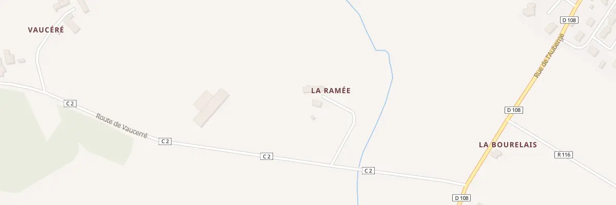 Plan du 2 La Rammee à Monthault