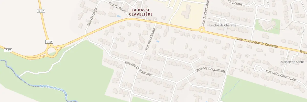 Plan du 5 Rue de la motte à Saint-Fulgent