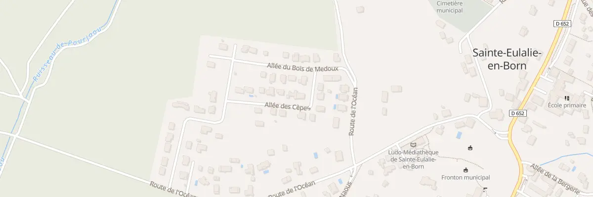 Plan du 98 All des Cepes à Sainte-Eulalie-en-Born