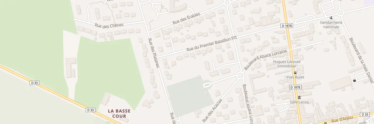 Plan du 15 Rue du Premier Bataillon FFI à Vallons-de-l’Erdre