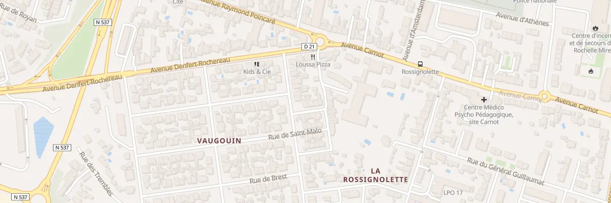 Plan du 1 Rue Saint-Lo à La Rochelle
