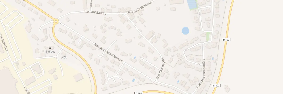 Plan du 34 Rue paul baudry à La Bruffière