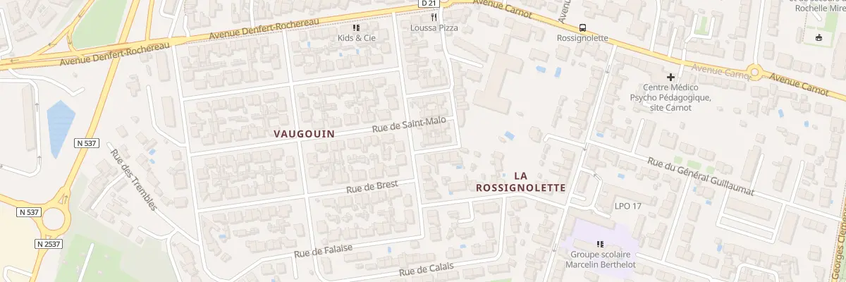 Plan du 16 Rue Saint-Lo à La Rochelle