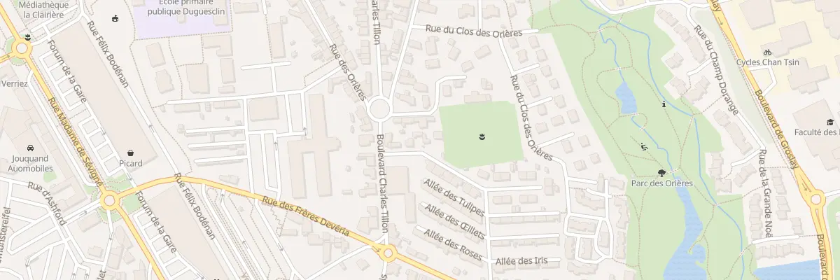 Plan du 5 Rue Jean Allain à Fougères
