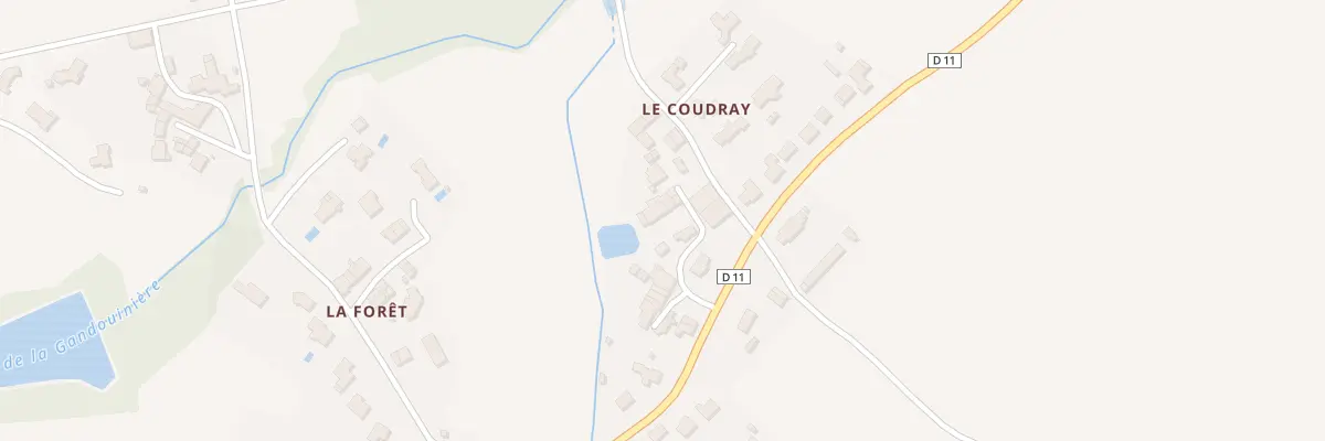 Plan du 11 Le Coudray à Saint-André-Goule-d’Oie