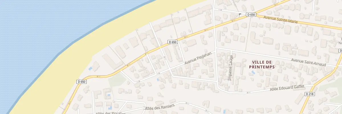 Plan du 60 Bd de l’Océan à Arcachon