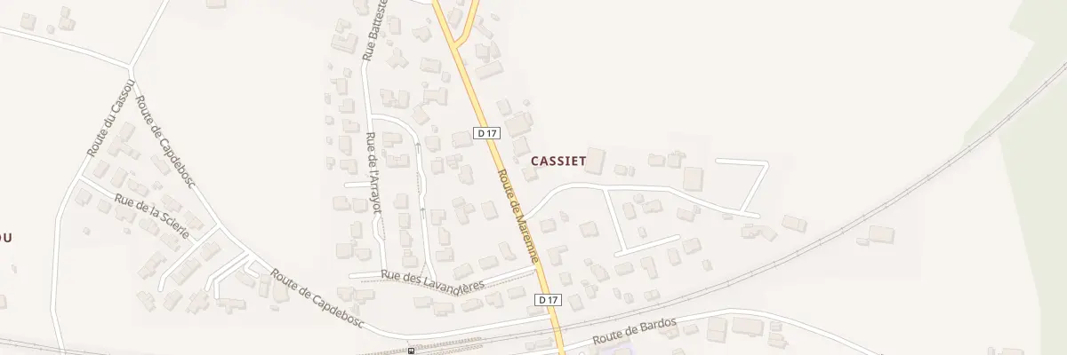 Plan du 197 Cassiet à Saubusse