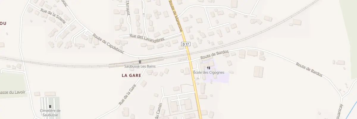 Plan du 10 Rue de la Gare à Saubusse