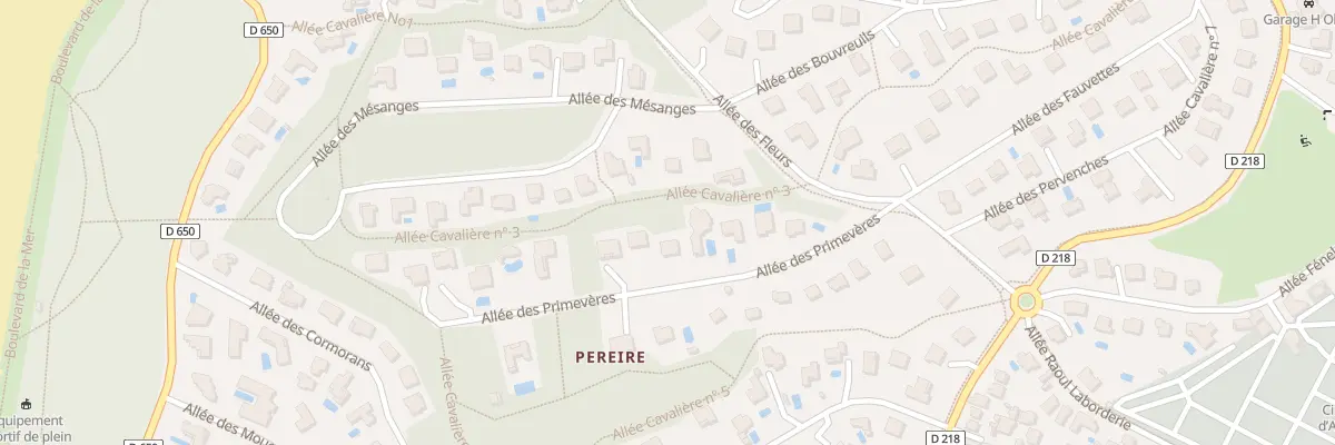 Plan du 9 All des Primevères à Arcachon