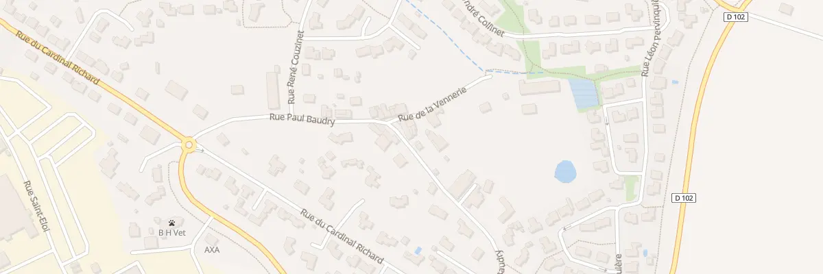 Plan du 29 Rue paul baudry à La Bruffière