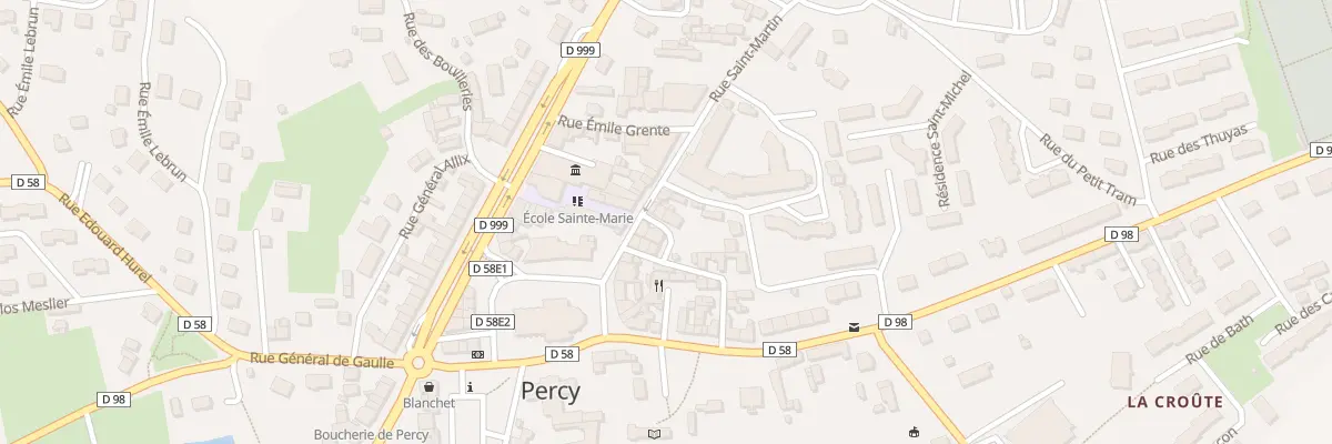 Plan du 7 Crs Saint Martin - Percy à Percy-en-Normandie