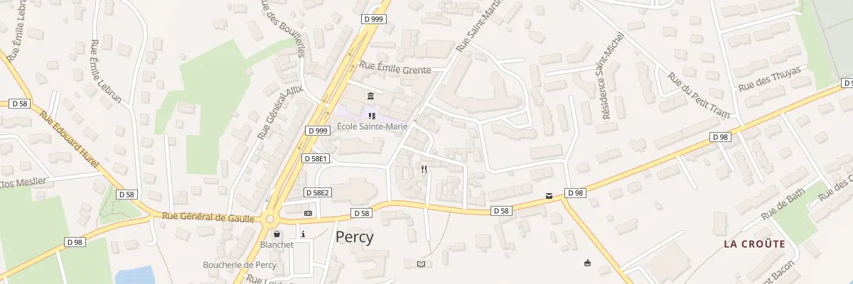Plan du 4 Crs Saint-Martin à Percy-en-Normandie