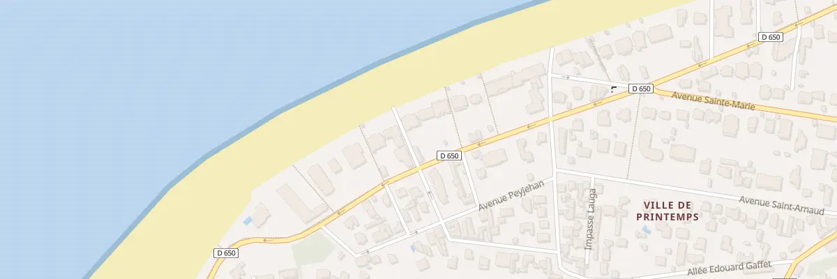 Plan du 63 Bd de l’Océan à Arcachon