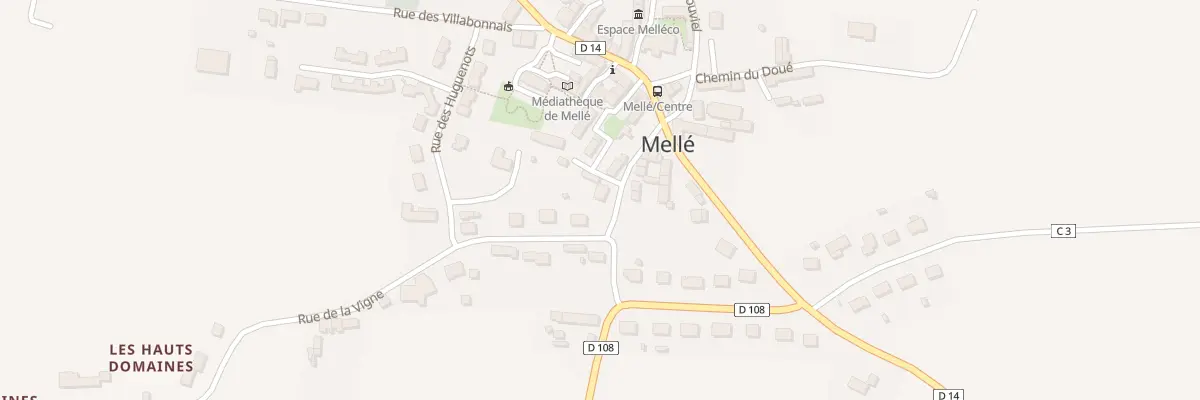 Plan du 6 Rue du Calvaire à Mellé
