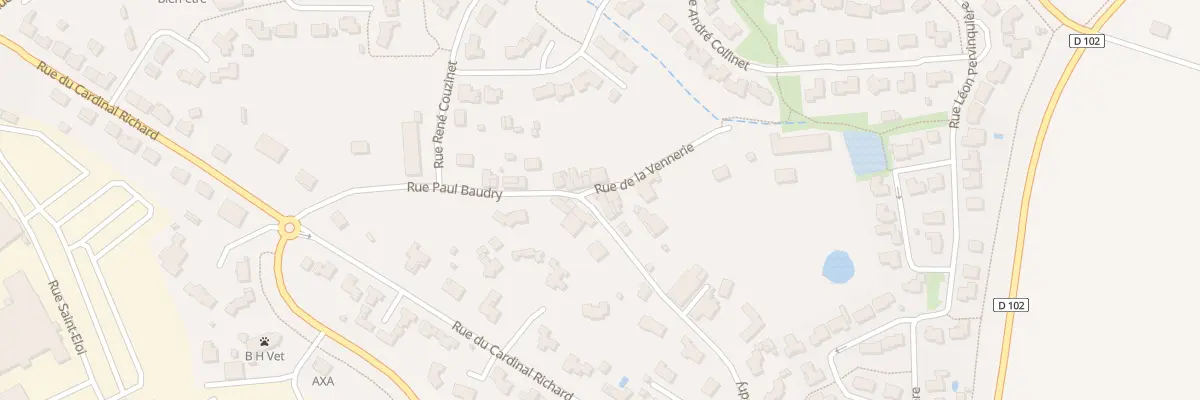 Plan du 27 Rue paul baudry à La Bruffière