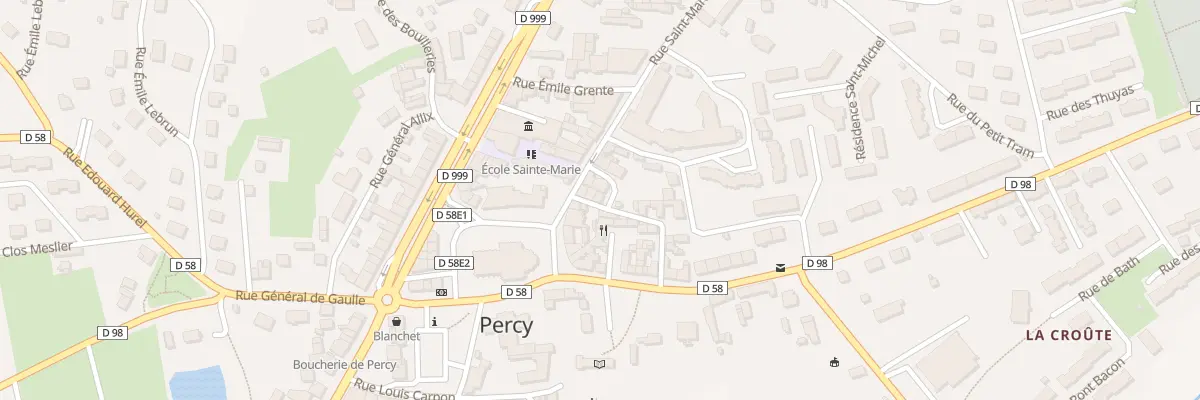 Plan du 3 Pas Saint Martin - Percy à Percy-en-Normandie