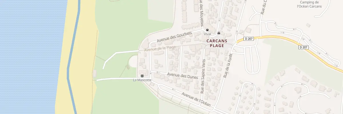 Plan du 1 Rue du Truc à Carcans