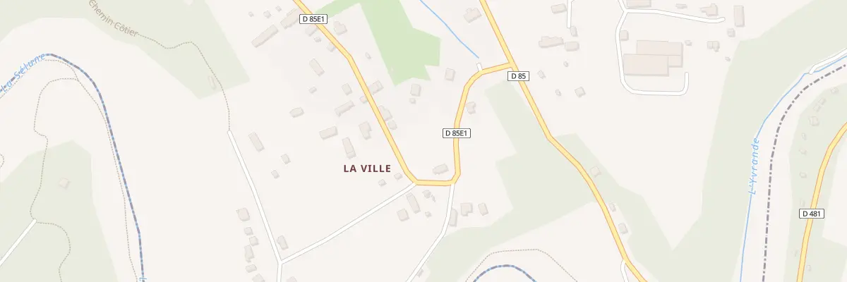 Plan du 8 Rte de la Ville - Les Biards à Isigny-le-Buat