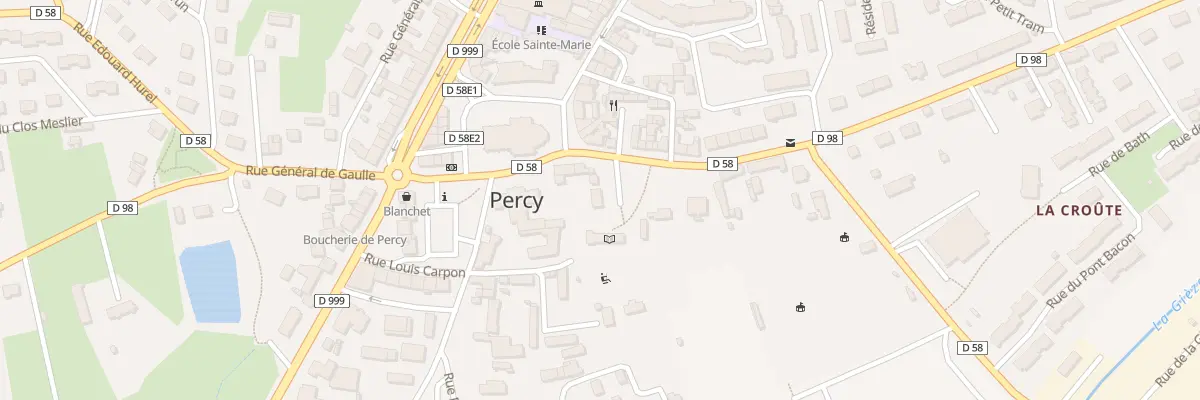 Plan du 4 Rue Gustave Blouet - Percy à Percy-en-Normandie