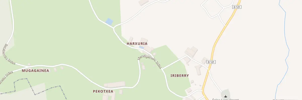 Plan du 5021 Harchoury à Bustince-Iriberry