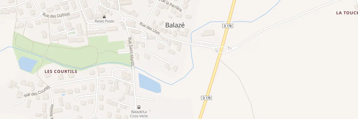 Plan du 14 Rue du Lavoir à Balazé