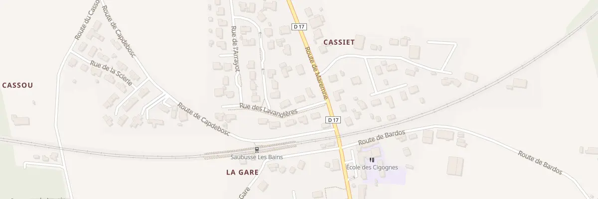 Plan du 4 Rue des Lavandières à Saubusse