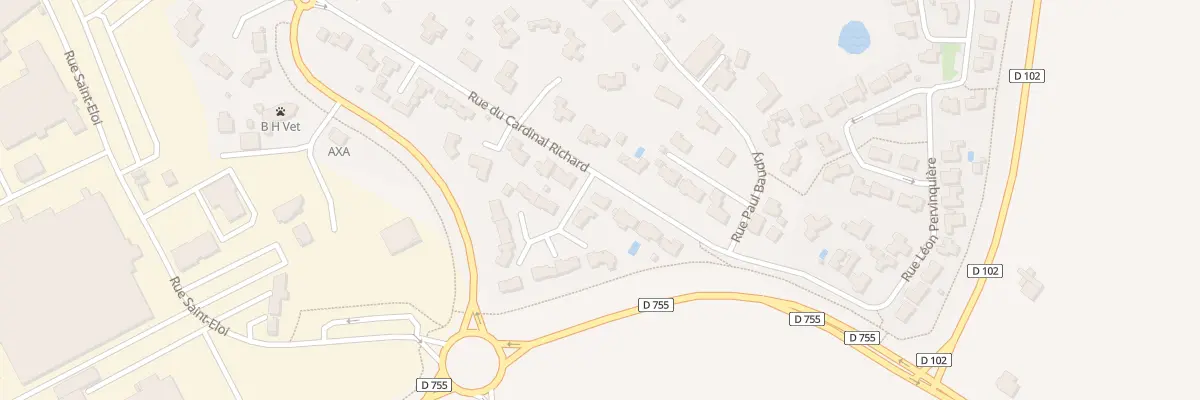 Plan du 66 Rue du cardinal richard à La Bruffière