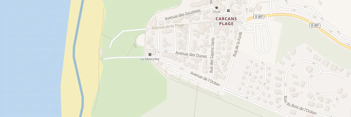 Plan du 9 Av des Dunes à Carcans