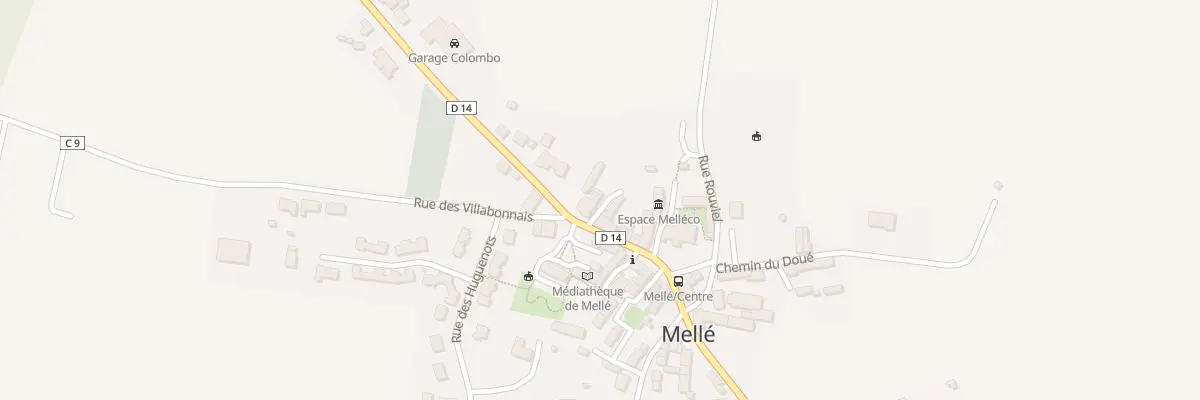Plan du 12 Rue du Mont-Saint-Michel à Mellé