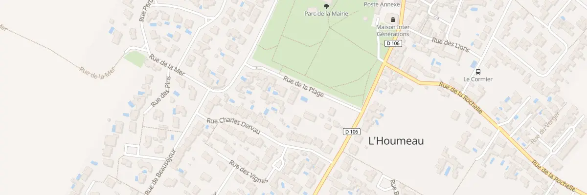 Plan du 1B Rue de la Plage à L’Houmeau