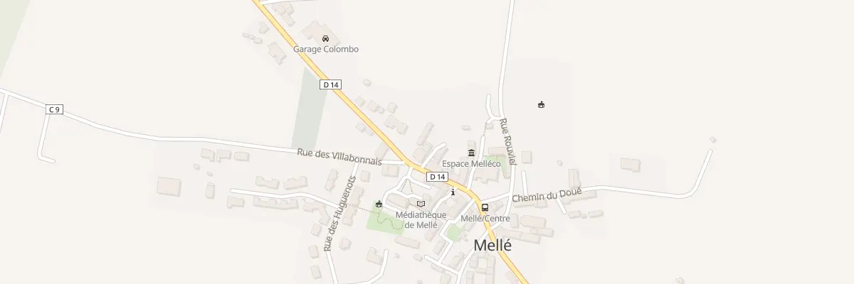 Plan du 10 Rue du Mont-Saint-Michel à Mellé