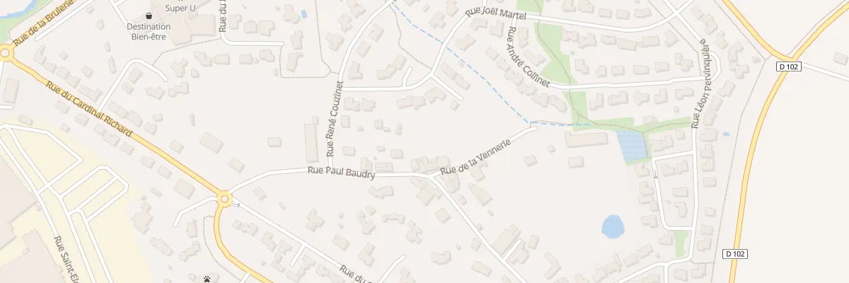 Plan du 25 Rue paul baudry à La Bruffière