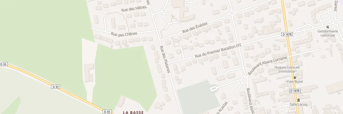 Plan du 32 Rue du Premier Bataillon FFI à Vallons-de-l’Erdre