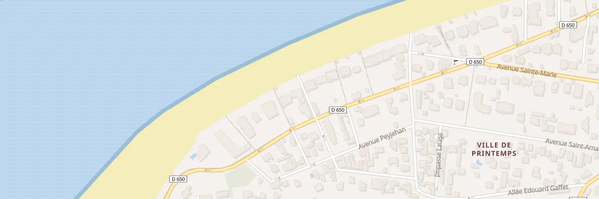 Plan du 65 Bd de l’Océan à Arcachon