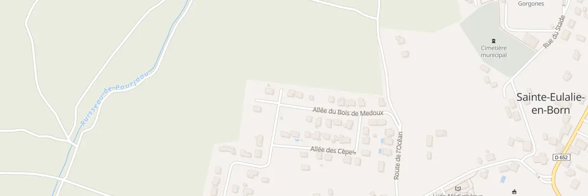 Plan du 174 All du Bois de Medoux à Sainte-Eulalie-en-Born