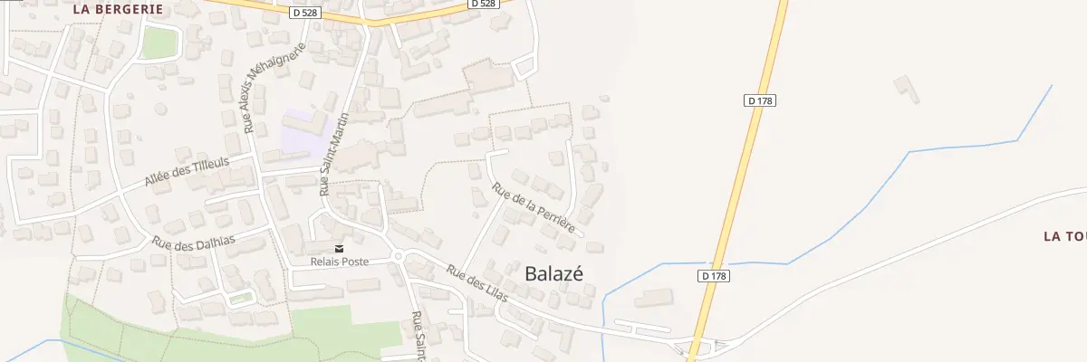 Plan du 9 Rue de la Perrière à Balazé