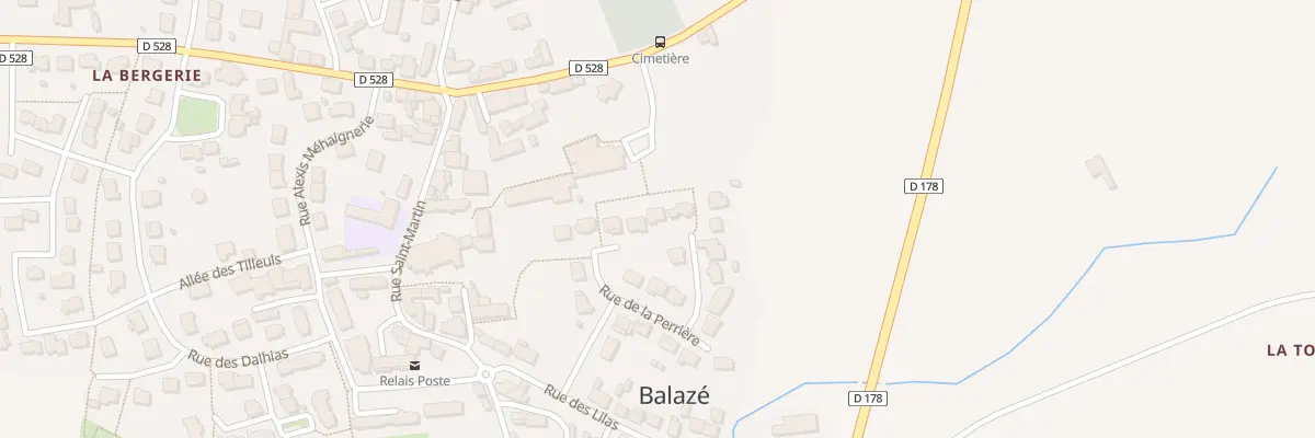Plan du 12 Rue de la Perrière à Balazé