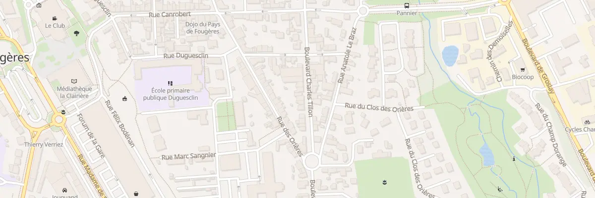 Plan du 35 Bd Charles Tillon à Fougères