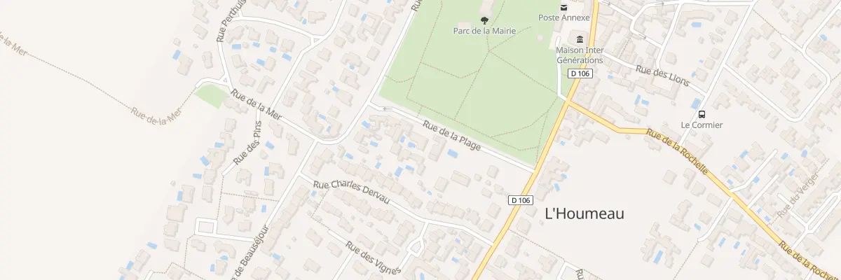 Plan du 1 Rue de la Plage à L’Houmeau