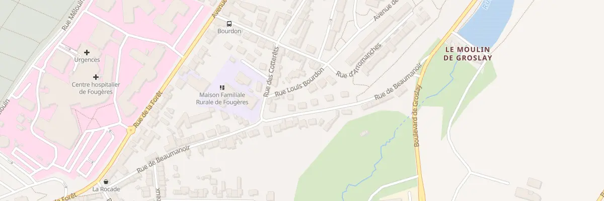 Plan du 41 Rue Beaumanoir à Fougères
