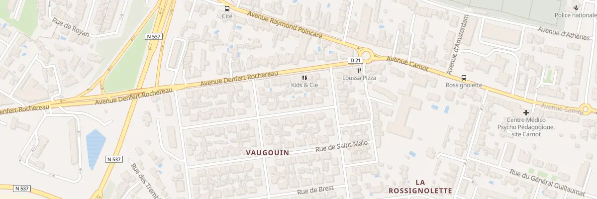 Plan du 8 Rue Saint Nazaire à La Rochelle