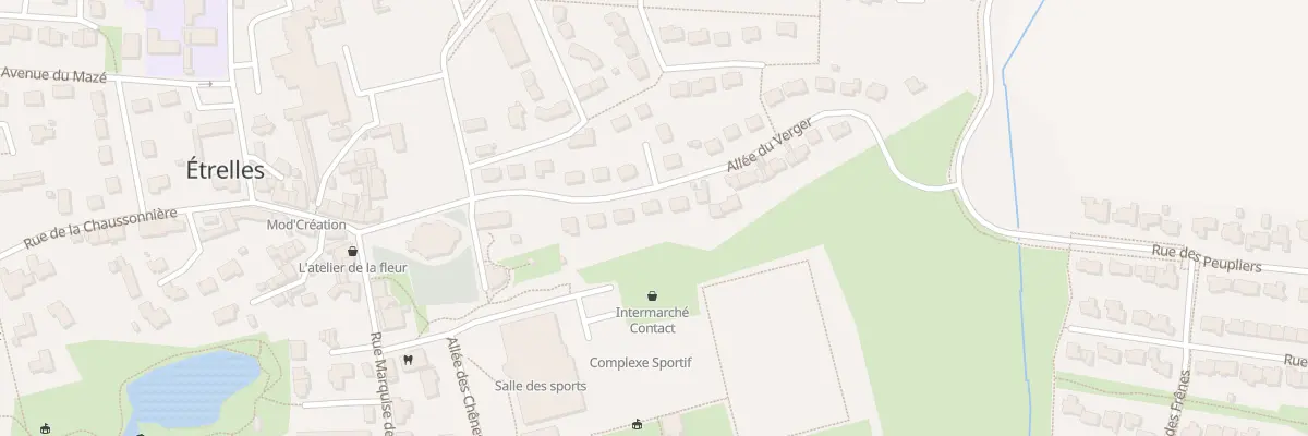 Plan du 10 Allée du Verger à Étrelles