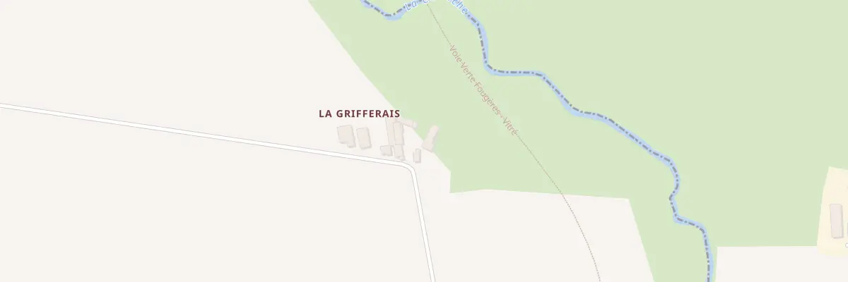 Plan du 151 La Grifferais à Balazé