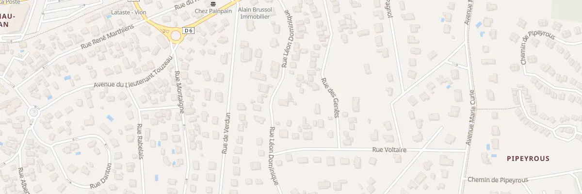 Plan du 28 Rue Léon Dominique à Lacanau
